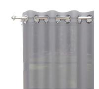 Soleil d'Ocre – Voilage à œillets Alix – Polyester Gris 135x250 cm