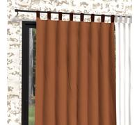 Soleil d'ocre, Bohème Rideaux Pattes, Microfibre lavé, Terra, 140x250 cm