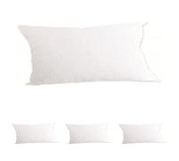 Soleil d'ocre, Bouclette Protège taie d'oreiller, Blanc, 50x70 cm (Lot de 4)