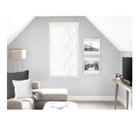 Soleil d'Ocre Brise-bise Liane dévoré Polyester Blanc 45 x 90 cm
