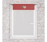 Soleil d'ocre, Brise bise Pur Coton 60x90 cm Love Rouge