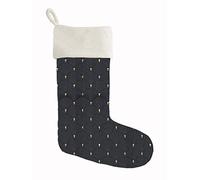 Soleil d'ocre Chaussette de Noël Imprimée Pur Coton 44X35 cm Elegance