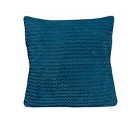 Soleil d'ocre, Coussin 45x45 cm COCOONING Bleu Canard