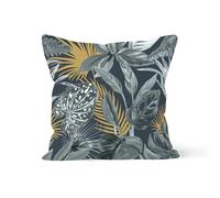 Soleil d'ocre, Coussin, Tropic, Gris, 40 x 40 cm, Polyester