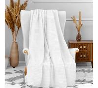 Soleil d'ocre, Couverture, Plaid Microfibre 120X160 cm COCOONING écru