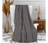 Soleil d'ocre, Couverture, Plaid Microfibre 120x160 cm COCOONING Gris