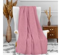 Soleil d'ocre, Plaid Microfibre 120x160 cm COCOONING Vieux Rose