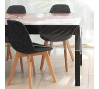 Soleil d'ocre, Cristal Nappe Rectangle Transparente, 300 Microns, 160x300 cm