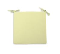 Soleil d'ocre, Dessus de Chaise Alix, Polyester, Vert Citron, 40x40x3 cm
