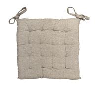 Soleil d'ocre, Dessus de Chaise capitonné 40x40x5 cm Arthur Beige