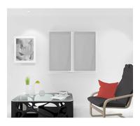 Soleil d'ocre Paire de brise-bise Dolly 45x90 cm Gris clair