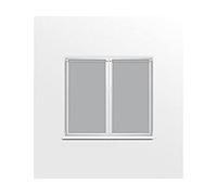 Soleil d'ocre, Dolly Paire de Brise bise, 60x120 cm, Gris Clair