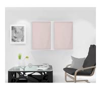 Soleil d'Ocre – Paire de brise-bise Dolly 60 x 90 cm – Rose