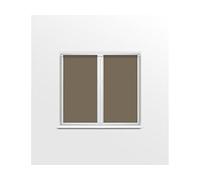 Soleil d'ocre, Dolly Paire de Brise bise, 70x120 cm, Ecru