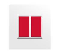 Soleil d'ocre, Dolly Paire de Brise bise, 70x120 cm, Rouge