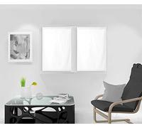 Soleil d'Ocre - Paire de brise-bise Dolly - 70x90 cm - Blanc