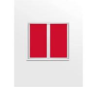 Soleil d'ocre, Dolly Paire de Brise bise, 70x90 cm, Rouge