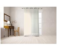 Soleil d'ocre, Dolly Voile à œillets, Polyester, Blanc, 140x250 cm