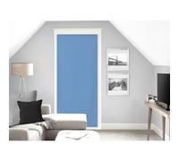 Soleil d'ocre Dolly Brise-Bise, Polyester, Bleu, 90 x 200 cm