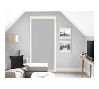 Soleil d'ocre, Dolly Voile pour Porte Fenêtre, Polyester, Gris clair, 70x200 cm