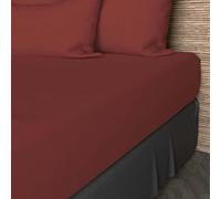 Soleil d'Ocre – Drap housse – Coton 57 fils – Brique – 90x190 cm