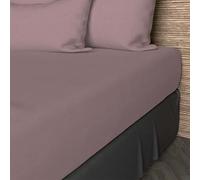 Soleil d'ocre, Drap Housse, Coton 57 Fils, Rose, 180x200 cm