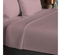 Soleil d'ocre, Drap Plat, Coton 57 Fils, Rose, 240x290 cm