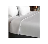 Soleil d'Ocre – Drap plat en coton 57 fils 260x300 cm uni blanc