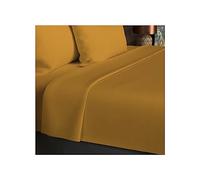 Soleil d'ocre, Drap Plat en Coton 57 Fils 260x300 cm UNI Moutarde