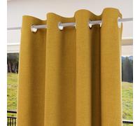 Soleil d'ocre, Eclipse Rideau 100% occultant, PVC, Moutarde, 135x180 cm
