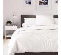 Soleil d'ocre, Housse de Couette en Polycoton 280x240 cm Percale Blanc