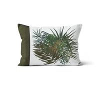 Soleil d'ocre Housse de Coussin 32x50 cm AMAZONIE Blanc