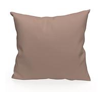 Soleil d'ocre Housse de Coussin Unie 60x60 cm Alix Rose