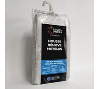 Soleil d'ocre, Housse rénove Matelas 160x200 cm, Gris