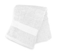 Soleil d'ocre, Lagune Drap de Bain, Coton 500 GR/m2, Blanc, 100x140 cm