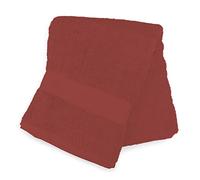 Soleil d'ocre, Lagune Drap de Bain, Coton 500 GR/m2, Brique, 100x140 cm