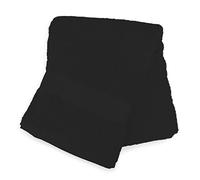 Soleil d'ocre, Lagune Drap de Bain, Coton 500 GR/m2, Noir, 100x140 cm