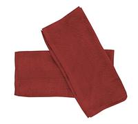 Soleil d'ocre, Lagune Lot de 2 Serviettes invité, Coton, Brique, 30x40 cm