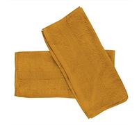 Soleil d'ocre, Lagune Lot de 2 Serviettes invité, Coton, Jaune, 30x40 cm