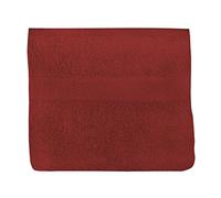 Soleil d'ocre, Lagune Serviette de Toilette, Coton 500 GR/m2, Brique, 50x90 cm