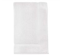 Soleil d'ocre, Lagune Tapis de Bain, Coton, Blanc, 50x80 cm