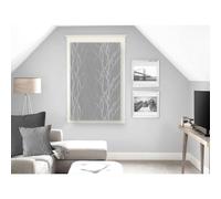 Soleil d'ocre, Liane Brise-bise Dévoré, Polyester, Gris, 60x90 cm