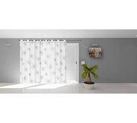 Soleil d'ocre, Lionel Voilage Baie vitrée, Polyester, Blanc, 280x250 cm