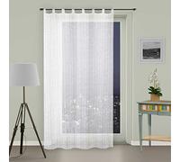 Soleil d'ocre Maelis Voilage à Pattes Maelis par Polyester, Blanc, 135x250 cm