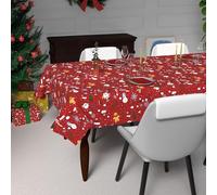 Soleil d'ocre, Nappe Festive imprimée Anti-tâches Rectangle 140x240 cm Candy