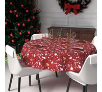 Soleil d'ocre, Nappe Festive imprimée Anti-tâches Ronde diamètre 180 cm Candy