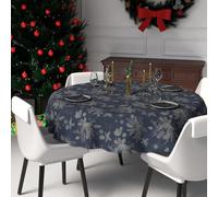 Soleil d'ocre, Nappe Festive imprimée Anti-tâches Ronde diamètre 180 cm Houx