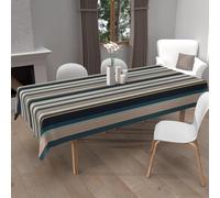 Soleil d'ocre, Nappe imprimée Anti-tâches 140x300 cm BAYADERES Bleu