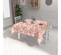 Soleil d'ocre, Nappe imprimée Anti-tâches carrée 180x180 cm FLOREA