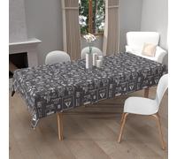 Soleil d'ocre, Nappe imprimée Anti-tâches Rectangle 140x200 cm Coffee